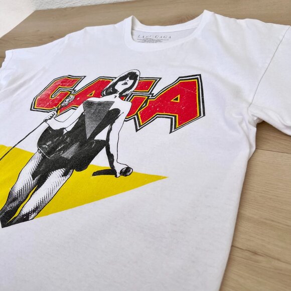 Lady Gaga Licensed Merchandise Metal Oversized Tee UNISEX Large / 80s Aesthetic - Picture 4 of 14